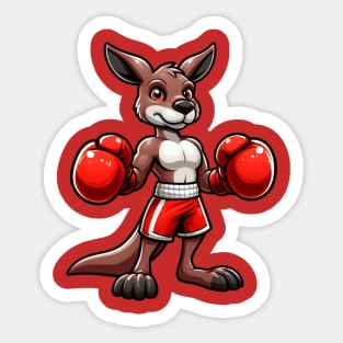 boxer kangaroo Sticker